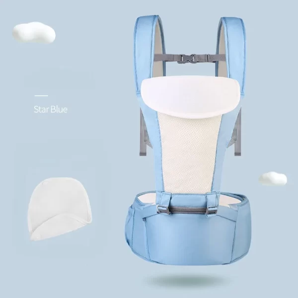 Baby Carrier with Hip Seat for Newborn to Toddler Breathable Ergonomic Infant Carrier 6 Carrying Positions, Wholesale - 图片 6