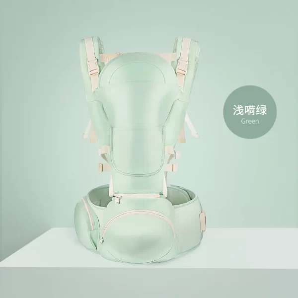 3-in-1 Baby Carrier with Hip Seat 12 Carrying Ways Head-Support for 0 - 36 Months with 123cm Extended Belt, Wholesale - 图片 5