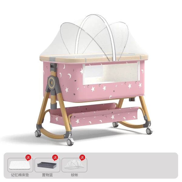 Baby Crib, Bassinet Bedside Crib Bed for Infant, Baby Newborn, Wholesale - 图片 9