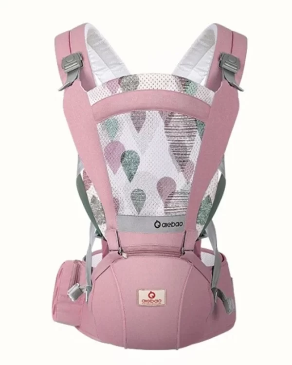 Breathable 2-in-1 Baby Hip Seat Carrier, Ergonomic Infant Waist Stool & Backpack, All-Season Use, Wholesale - 图片 3