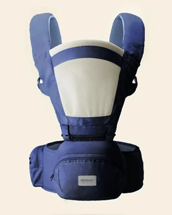 Breathable 2-in-1 Baby Hip Seat Carrier with Storage, Ergonomic Infant Waist Stool & Backpack for Newborn to Toddler, Wholesale - 图片 2