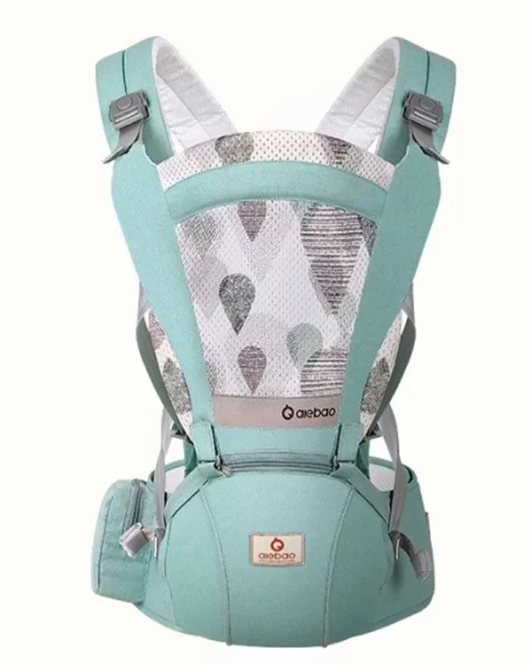 Breathable 2-in-1 Baby Hip Seat Carrier, Ergonomic Infant Waist Stool & Backpack, All-Season Use, Wholesale - 图片 2