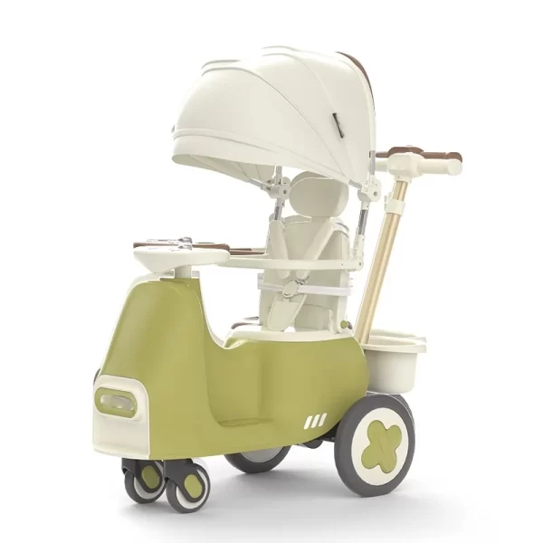 Luxury Baby Ride on Car Multifunctional Stroller & Rocker Car with Light and Music, Patented Design