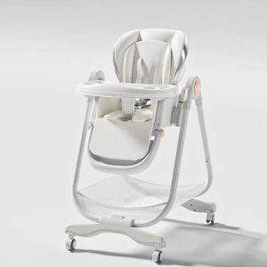 Wholesale Premium Ergonomic Baby High Chair, Anti-Tip Stable Base, Easy-Clean Removable Tray, Grows with Child, Compact Fold for Small Spaces