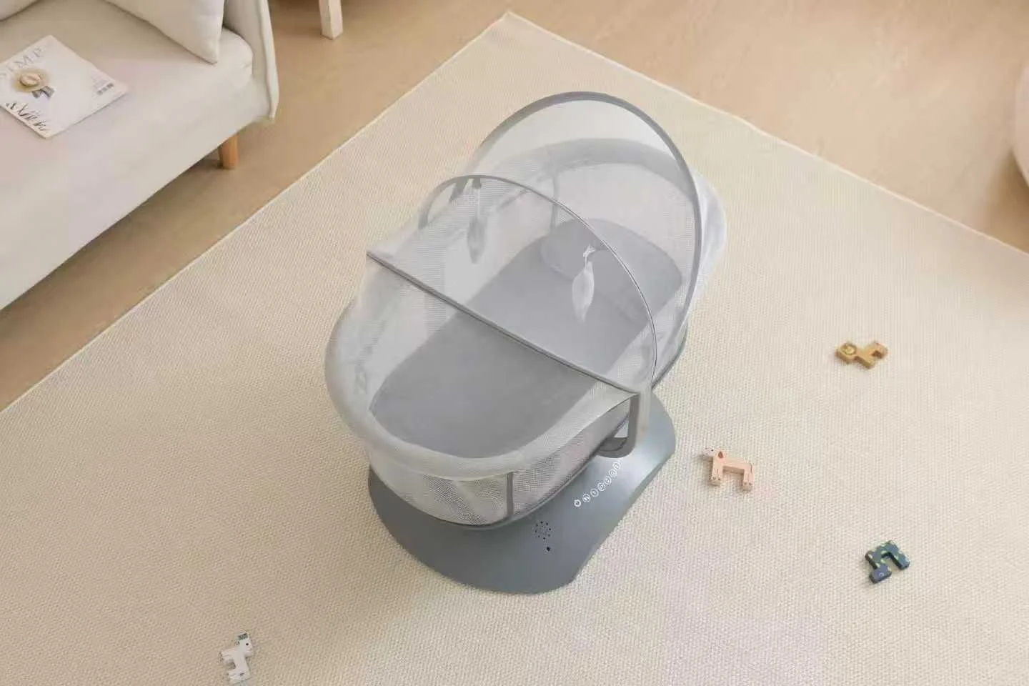 Wholesale Smart Electric Rocking Chair 6 Swing Modes with 12 Music Tracks Mattress Usable in Both Winter and Summer Suitable for Infants - 图片 3