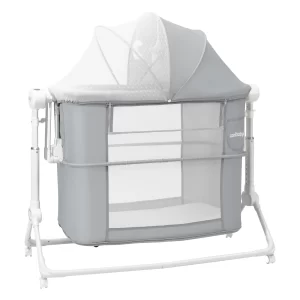 Wholesale Height Adjustable Foldable Baby Bedside Co-Sleeper Bassinet with Mosquito Net