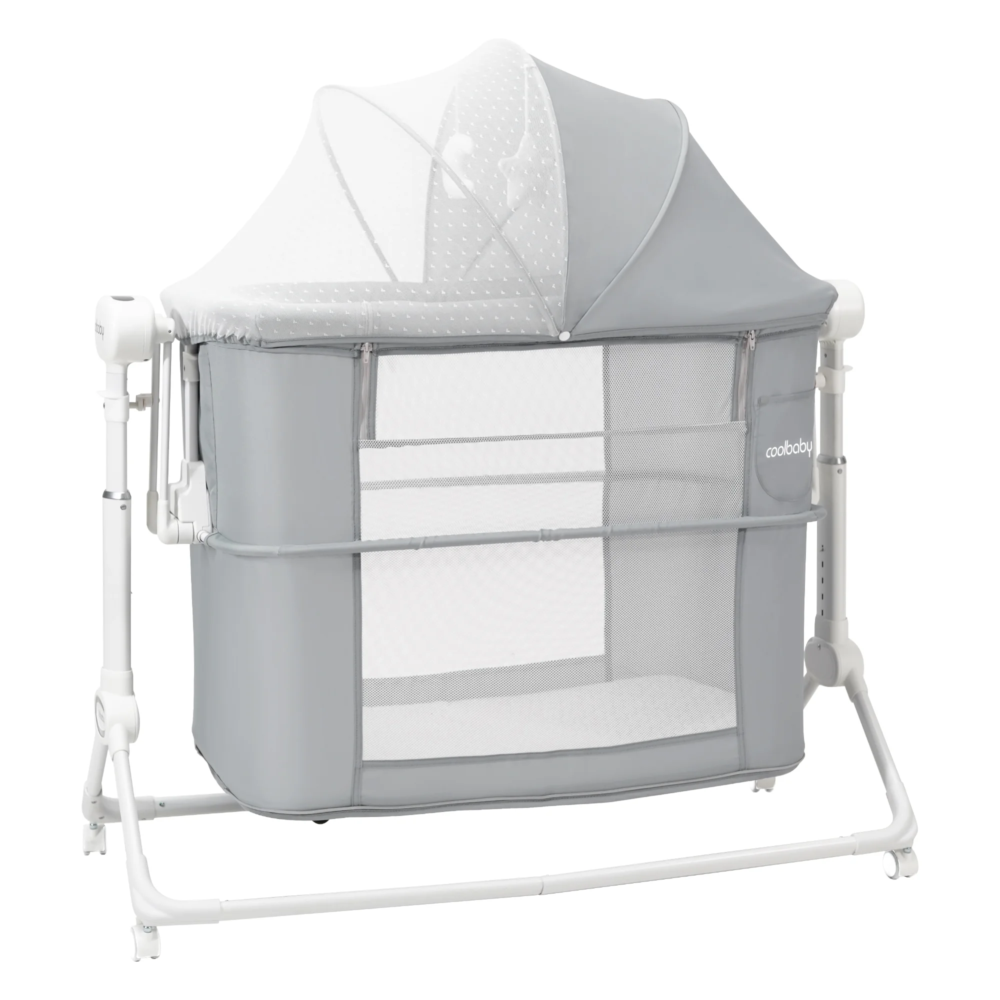 Wholesale Height Adjustable Foldable Baby Bedside Co-Sleeper Bassinet with Mosquito Net