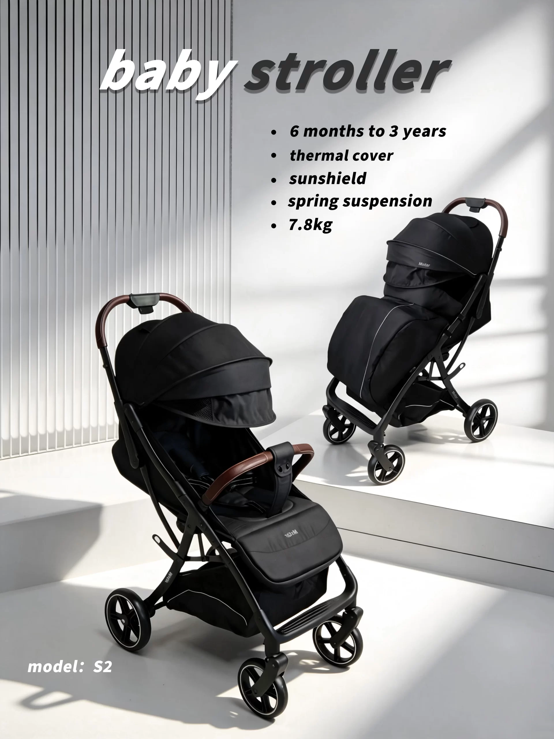Wholesale Premium Compact Travel Stroller | Style Meets Safety for Your Little One - 图片 6