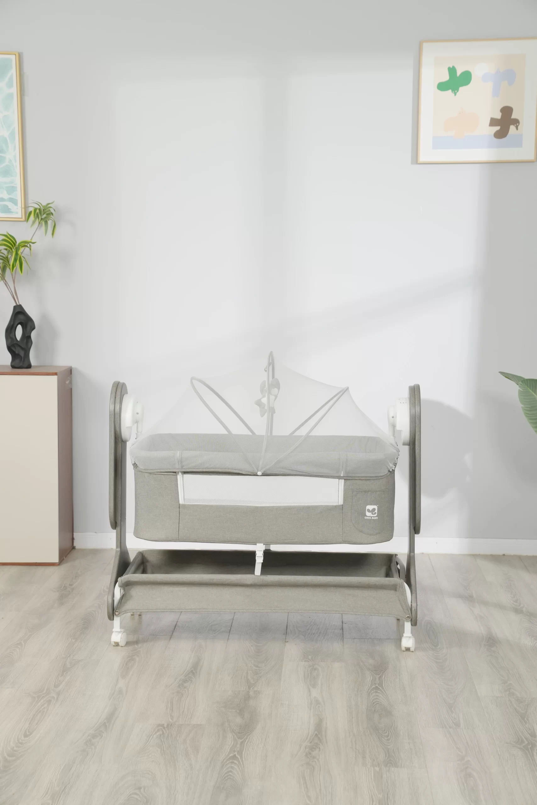 Wholesale Baby Rocking Bed Comfortable Electric Auto Baby Swing Bed With Soft Mattress and Toys - 图片 5