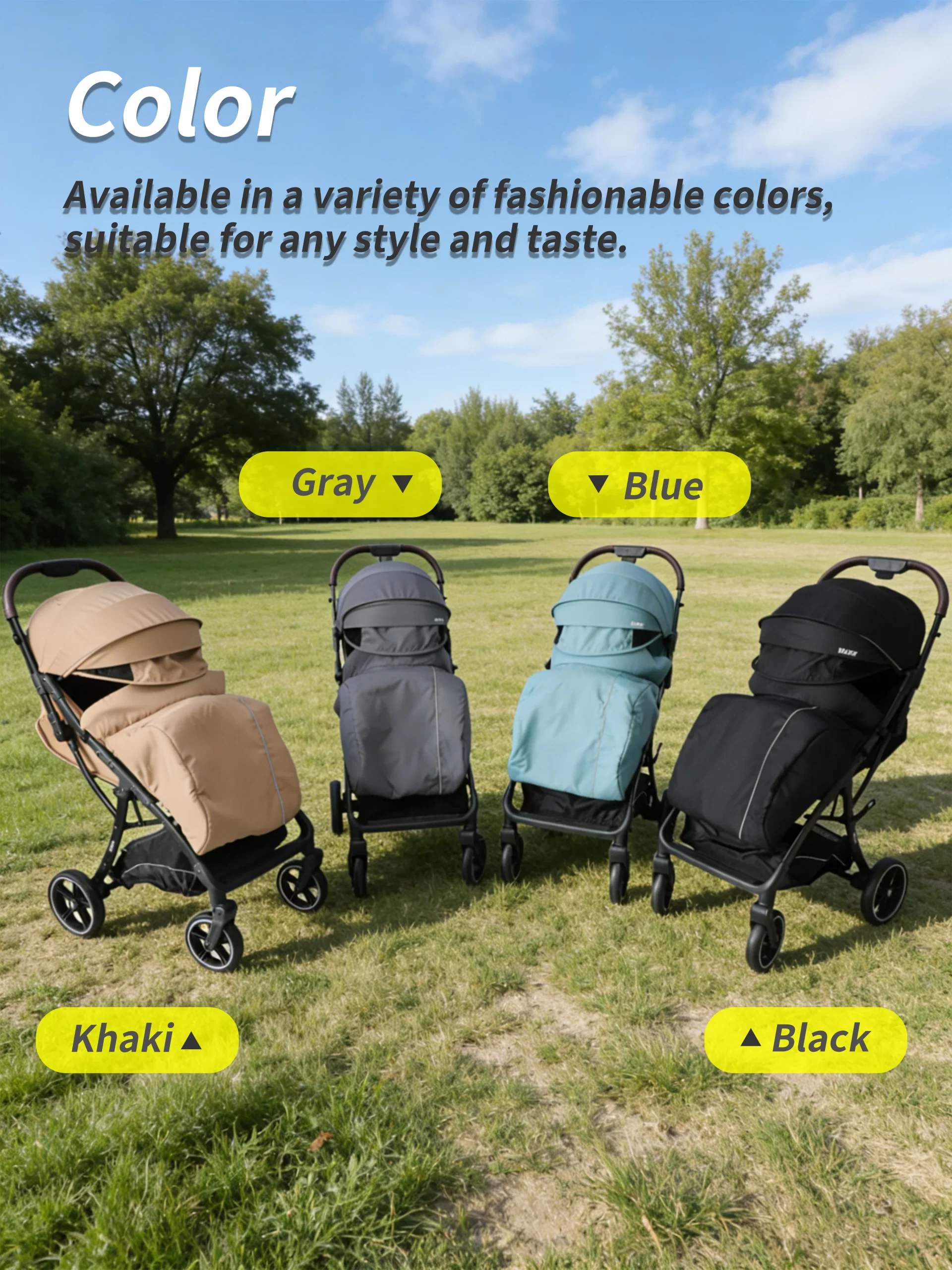 Wholesale Premium Compact Travel Stroller | Style Meets Safety for Your Little One - 图片 10
