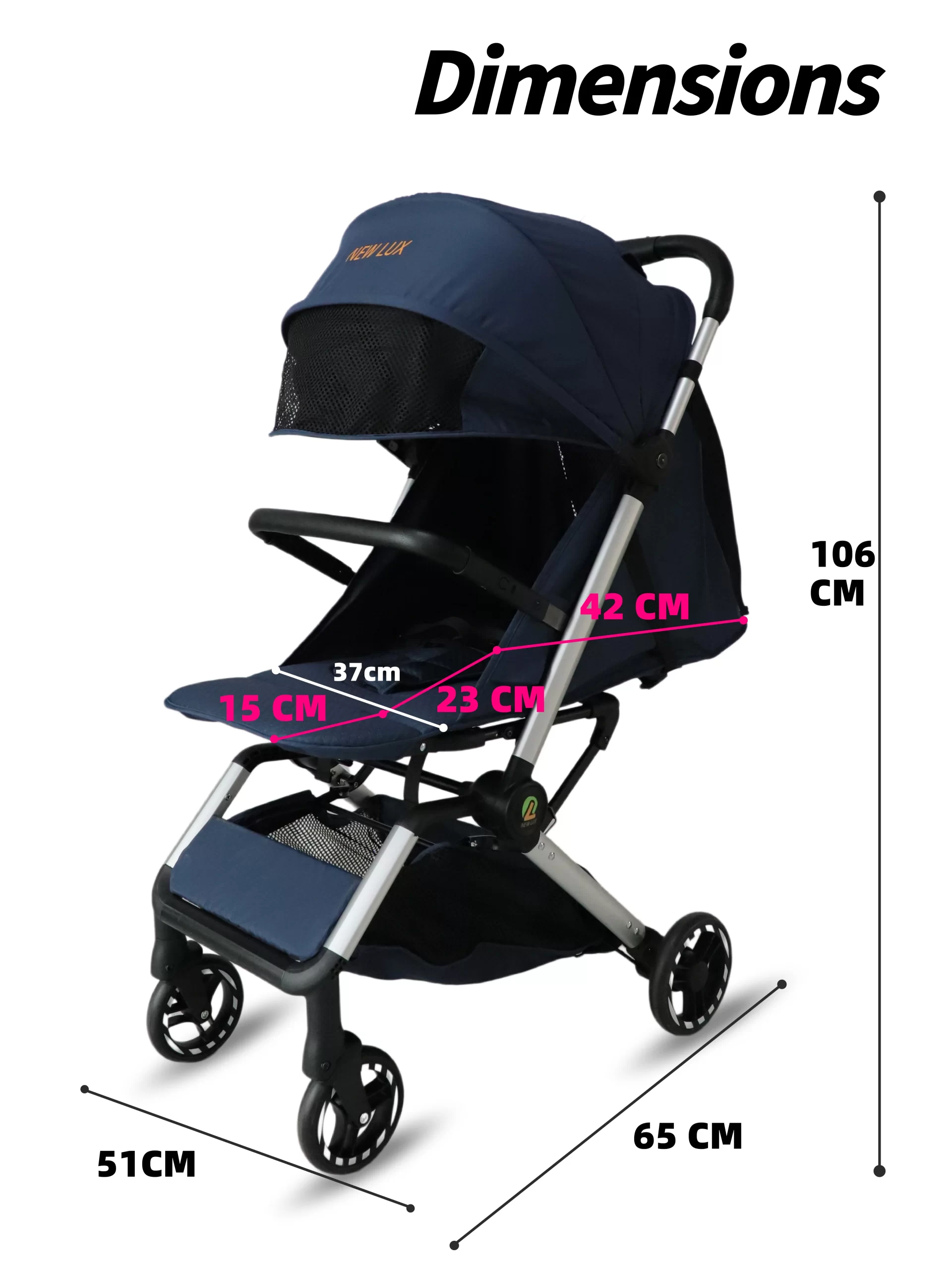 Wholesale Premium Lightweight Newborn Travel Stroller – Portable One-Click Fold Pram with Full Safety & Comfort Features - 图片 13
