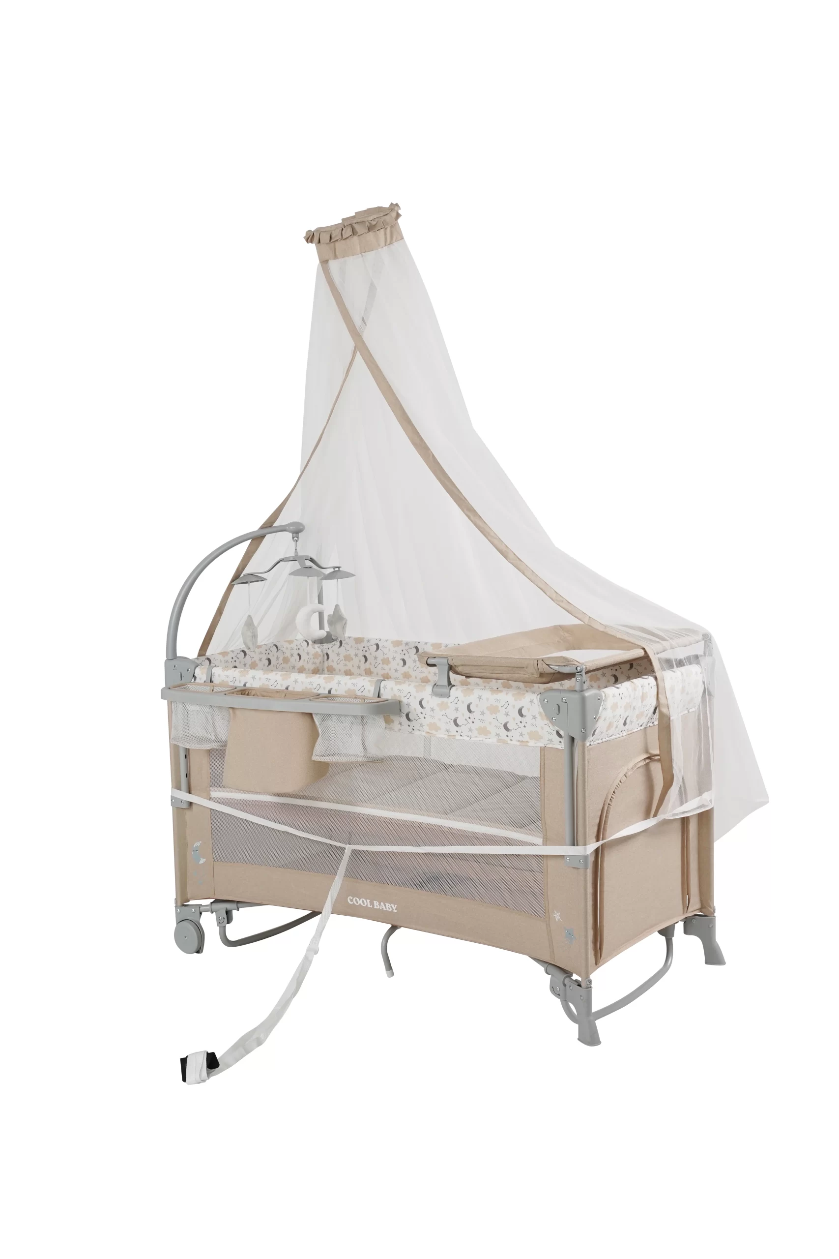 Wholesale Seamlessly transforms from newborn crib to toddler playpen with a built-in changing table and storage pockets for ultimate convenience - 图片 16