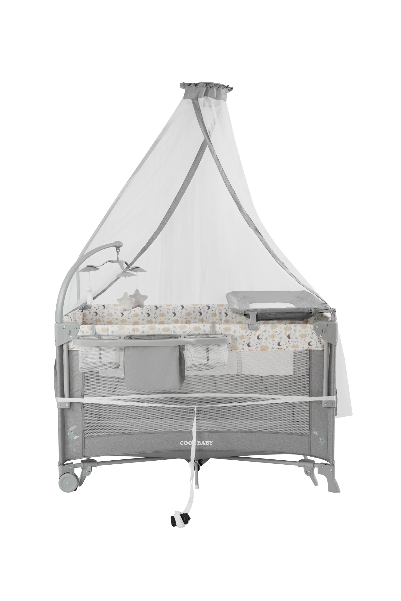 Wholesale Seamlessly transforms from newborn crib to toddler playpen with a built-in changing table and storage pockets for ultimate convenience - 图片 15
