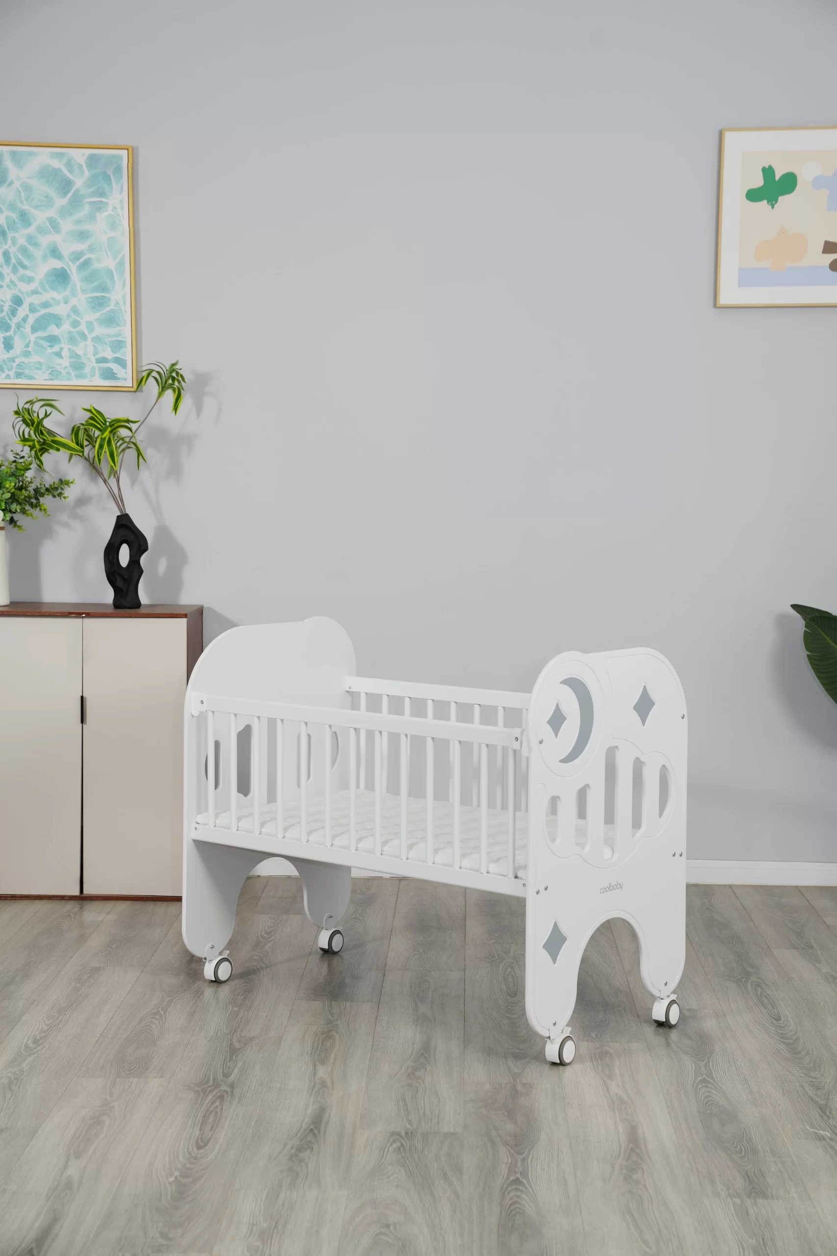 Wholesale Portable Baby Bed Crib for Baby With One Side Adjustable Bedside Bed for Kid Toddlers Sleeping - 图片 8