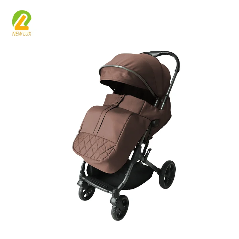 Wholesale All-Weather Luxury Baby Stroller: Reversible Handle, Compact Fold, Full Protection - 图片 2