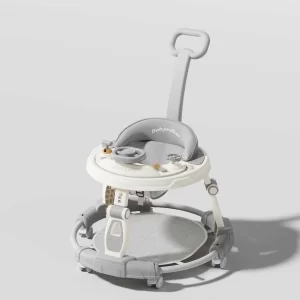 Wholesale Baby Walker with Push Handle, Comfortable Footrest, and Large Canopy, Foldable for Toddlers