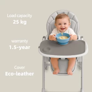 Multi-Functional Baby High Chair with Adjustable Footrest, Backrest & Height, Wholesale