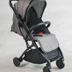Wholesale Sleek Compact City Stroller, All-Terrain Foldable Travel Stroller with Breathable Mesh, Cup Holder & Storage Basket, Gray Heather