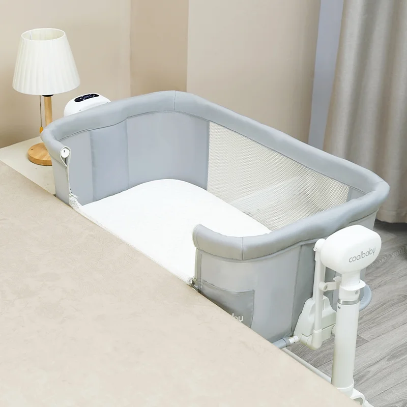 Wholesale Height Adjustable Foldable Baby Bedside Co-Sleeper Bassinet with Mosquito Net - 图片 3