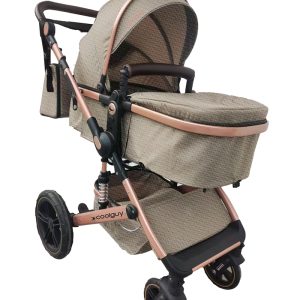 Wholesale Luxury High Landscape Baby Stroller, Reversible Bassinet Pram, Shock Absorption Foldable Newborn Buggy