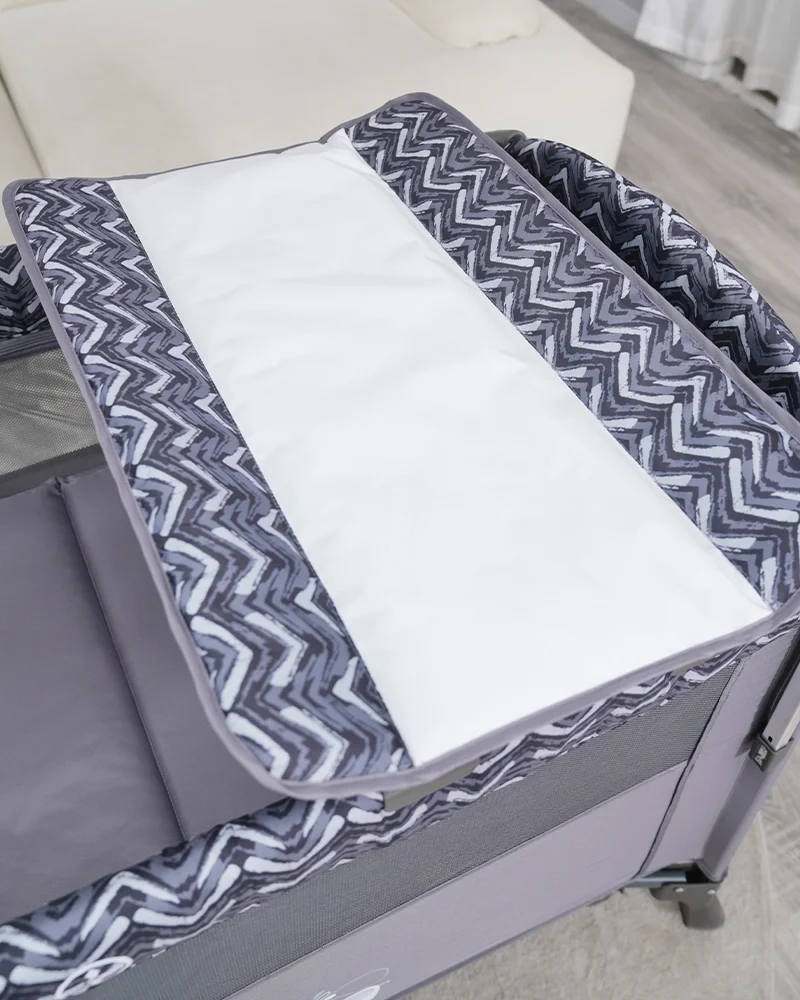 Wholesale Foldable Multifunctional Baby Playard Crib with Mosquito Net, Changing Table, Toy Bar & Storage - 图片 8