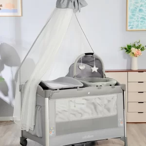 Wholesale All-in-One Baby Sleep Station: Crib, Playpen, Changing Station & Storage