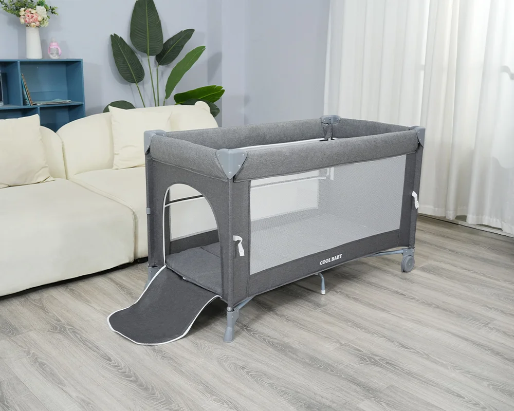 Wholesale Seamlessly transforms from newborn crib to toddler playpen with a built-in changing table and storage pockets for ultimate convenience - 图片 5
