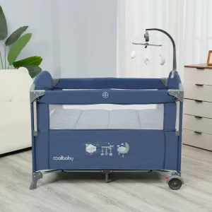 Wholesale All-in-One Adjustable Baby Side Bed Bassinet with Changing Table & Mosquito Net