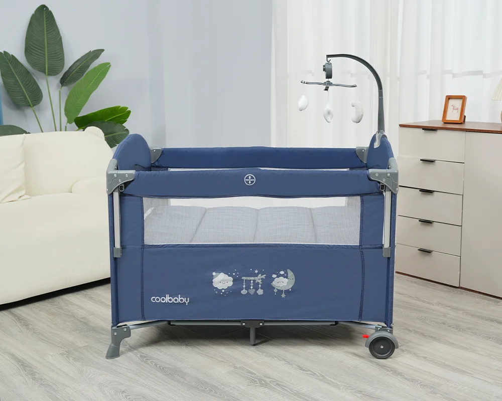 Wholesale All-in-One Adjustable Baby Side Bed Bassinet with Changing Table & Mosquito Net