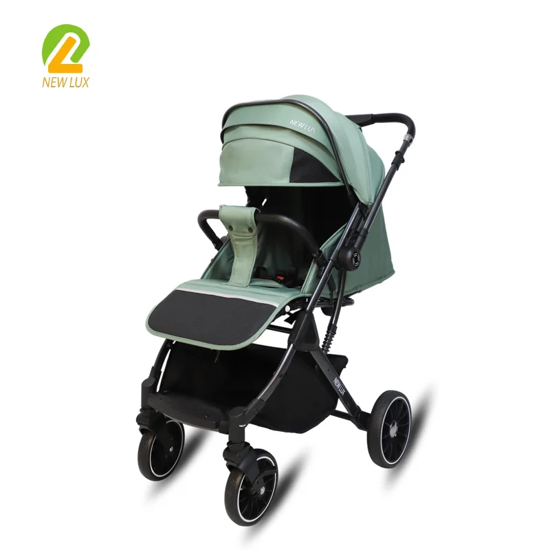 Wholesale Baby Stroller with Reversible Handle Footmuff & Mommy Bag, Infant Pushchair with Large Foot Cover, All-Season Baby Pram - 图片 11
