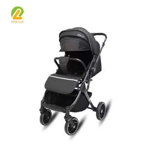 Wholesale Baby Stroller with Reversible Handle Footmuff & Mommy Bag, Infant Pushchair with Large Foot Cover, All-Season Baby Pram