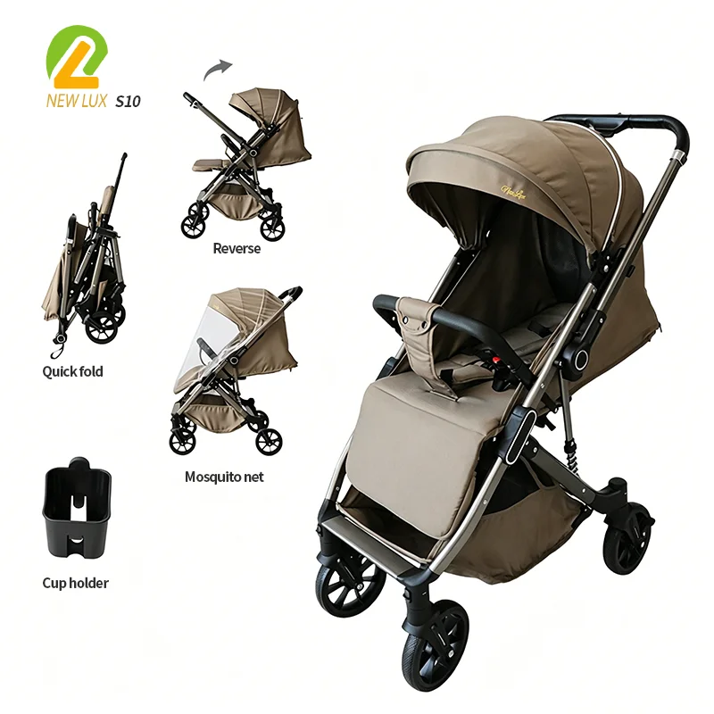 Wholesale NEW LUX S10 All-Season Travel Baby Stroller | One Hand Fold & Reversible Seat